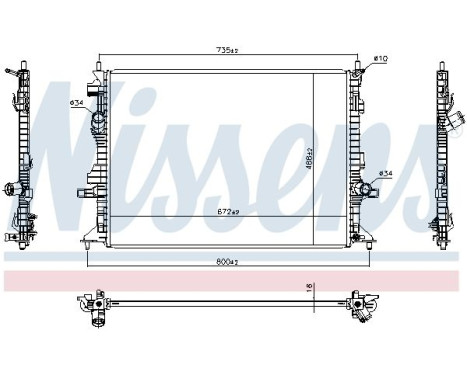 Radiator 606908 Nissens