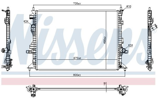 Radiator 606908 Nissens