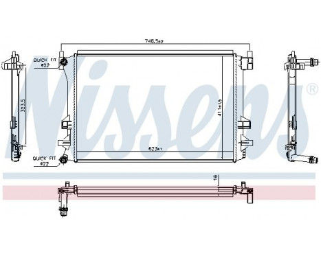 Radiator 606910 Nissens, Image 5