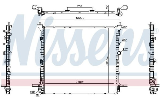 Radiator 606981 Nissens