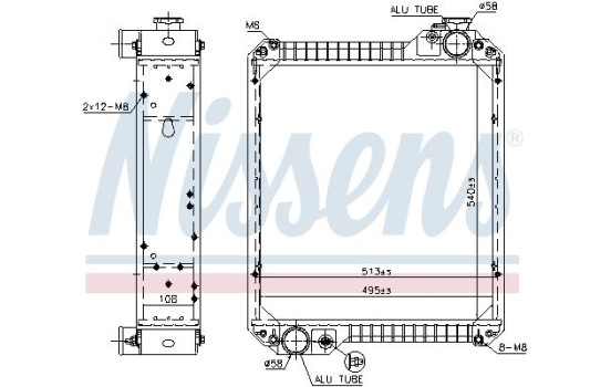 Radiator 607001 Nissens