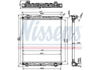 Radiator 607021 Nissens