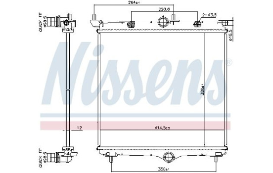 Radiator 607031 Nissens