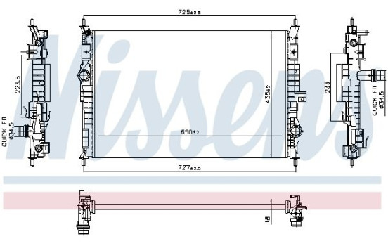 Radiator 607088 Nissens