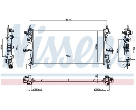 Radiator 607131 Nissens