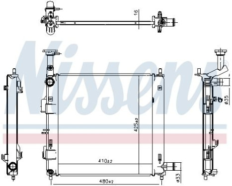 Radiator 607198 Nissens, Image 5