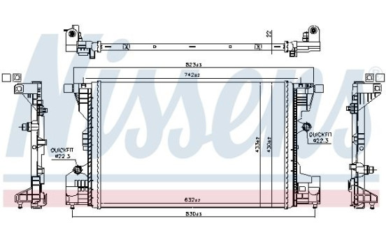 Radiator 607199 Nissens, Image 5