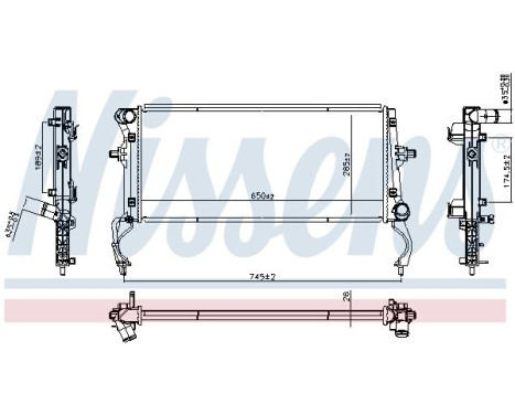 Radiator 607215 Nissens, Image 6