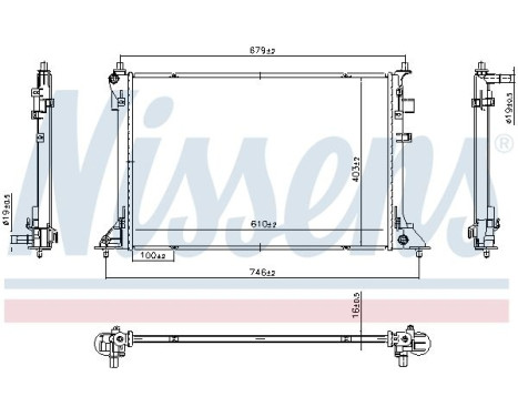 Radiator 607220 Nissens, Image 5