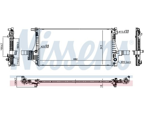 Radiator 607221 Nissens, Image 6
