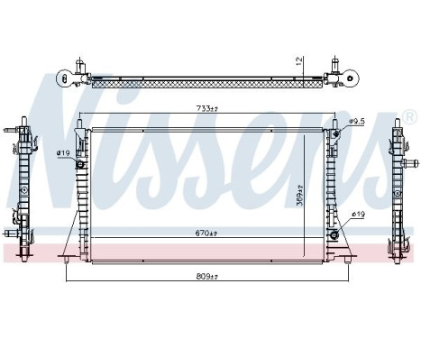 Radiator 607224 Nissens