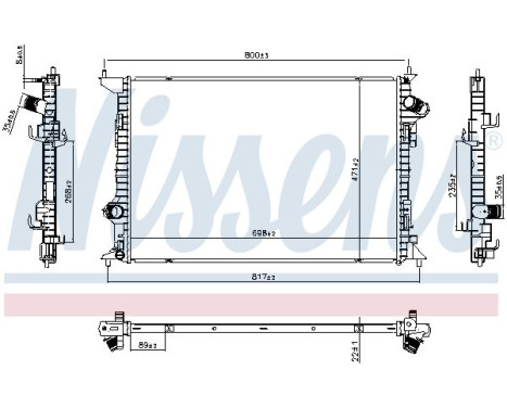 Radiator 607225 Nissens, Image 5