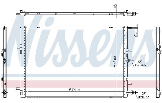 Radiator 607226 Nissens, Image 5