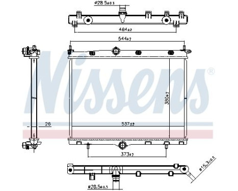 Radiator 607246 Nissens