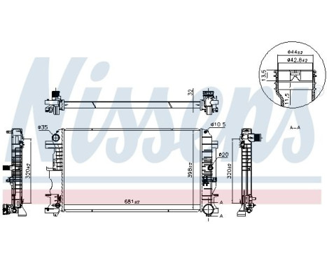Radiator 607249 Nissens, Image 5