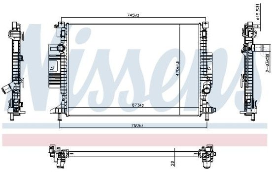 Radiator 607388 Nissens, Image 6