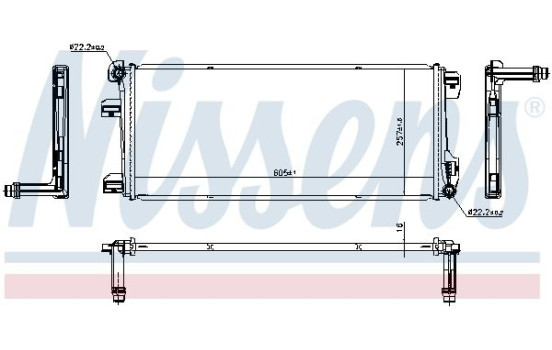 Radiator 607412 Nissens, Image 5