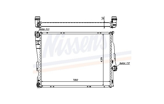 Radiator 60782A Nissens, Image 2