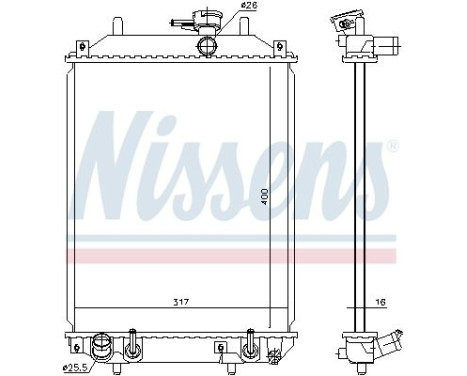 Radiator 61739 Nissens, Image 6