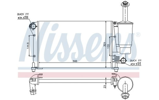 Radiator 617845 Nissens, Image 6