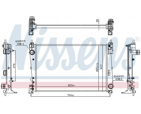 Radiator 617868 Nissens, Image 5
