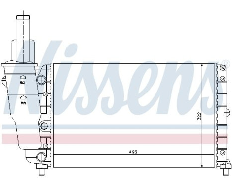 Radiator 61857 Nissens, Image 5
