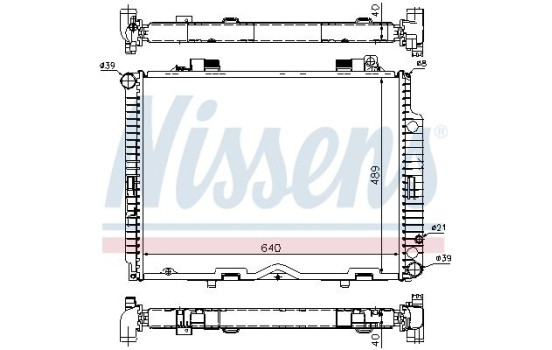 Radiator 62611A Nissens, Image 5