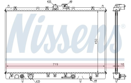 Radiator 628031 Nissens, Image 5
