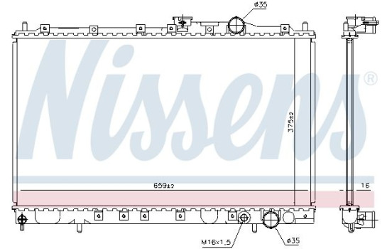 Radiator 62839 Nissens, Image 5
