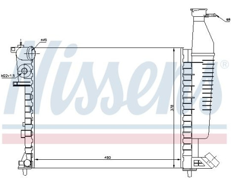 Radiator 63546 Nissens