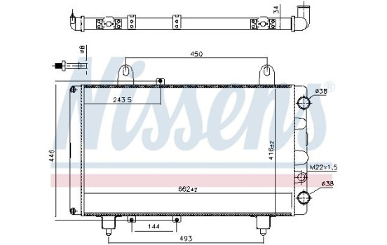Radiator 63561 Nissens, Image 6