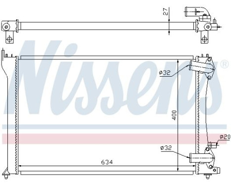 Radiator 63701 Nissens, Image 5