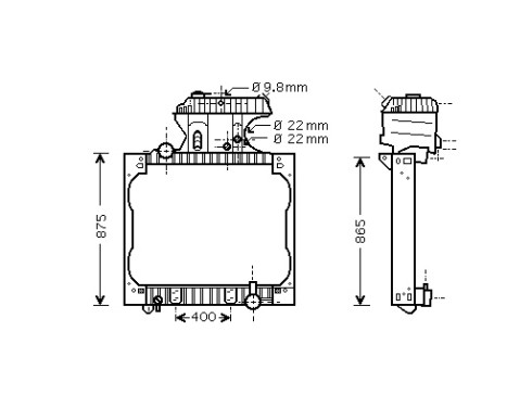 RADIATOR 64002015 International Radiators