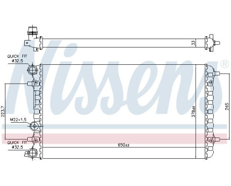 Radiator 65228 Nissens, Image 5