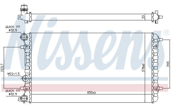 Radiator 65228 Nissens, Image 5
