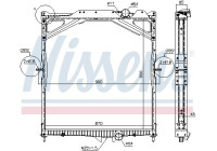 Radiator 65467A Nissens