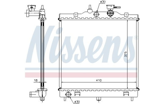 Radiator 66655 Nissens, Image 5