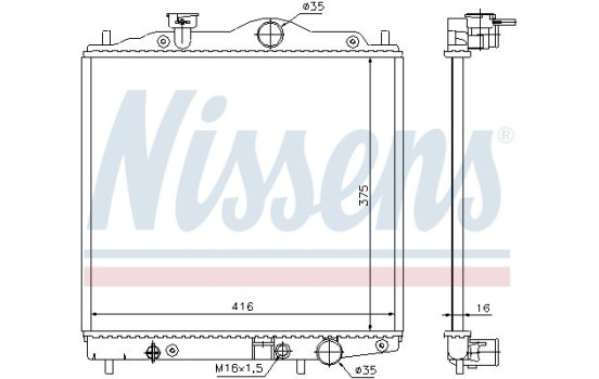 Radiator 67100 Nissens, Image 5