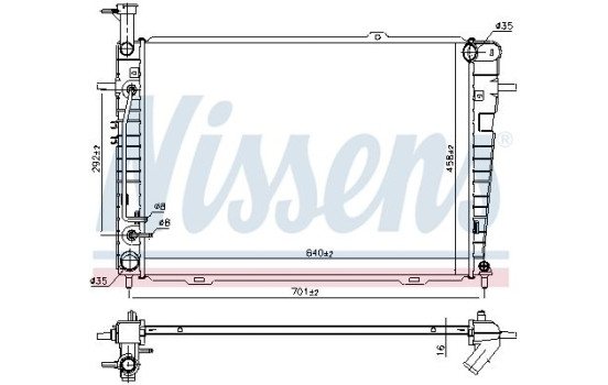 Radiator 675015 Nissens