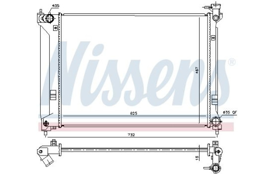 Radiator 675064 Nissens