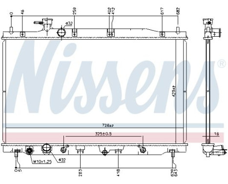 Radiator 681406 Nissens, Image 5