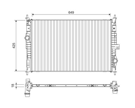 Radiator 701109 Valeo