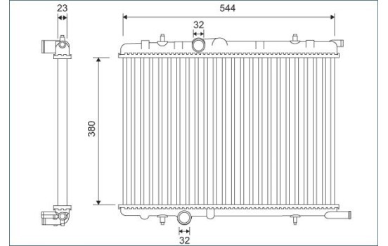Radiator 701124 Valeo