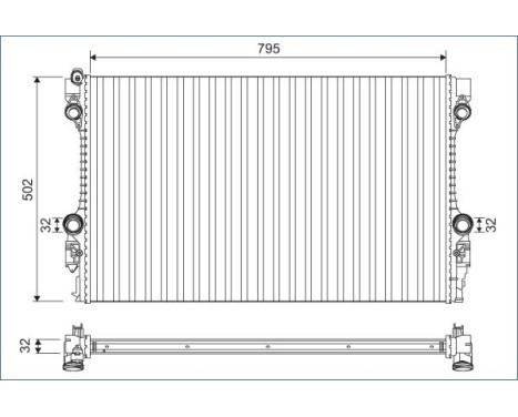 Radiator 701126 Valeo
