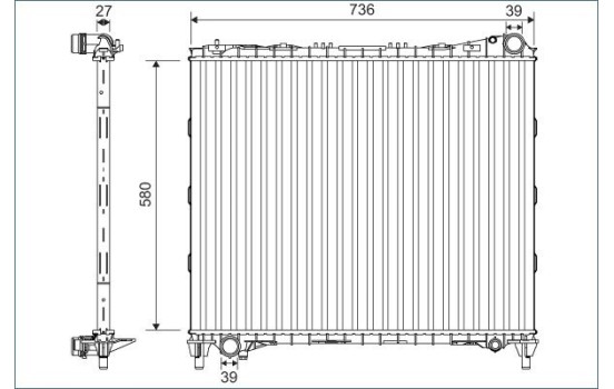 Radiator 701127 Valeo