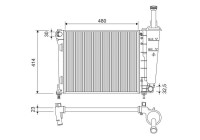 Radiator 701184 Valeo
