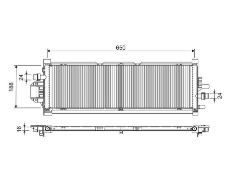 Radiator 701298 Valeo