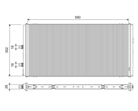 Radiator 701312 Valeo
