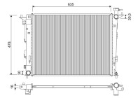 Radiator 701326 Valeo