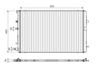 Radiator 701395 Valeo